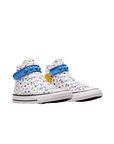 Converse scarpa sneakers da bambini in tela Chuck Taylor All Star Easy On Doodles A06316C bianco