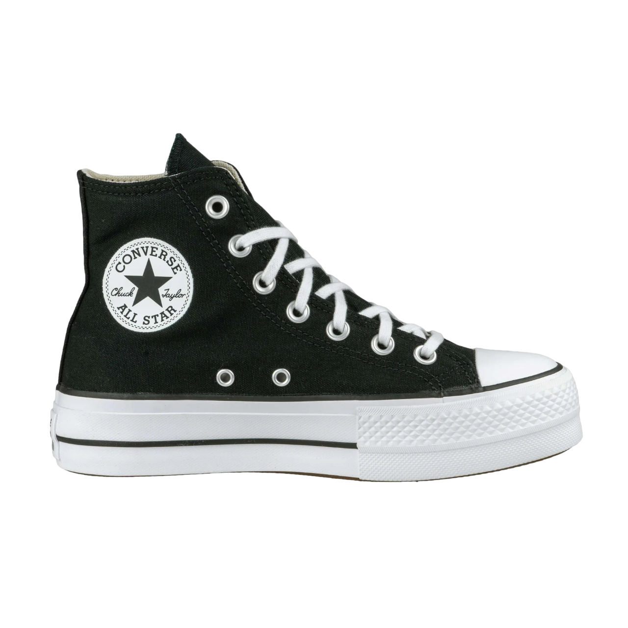 Converse scarpa sneakers da donna con zeppa Chuck Taylor All Star Platform LIFT Hi 560845C nero