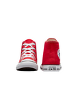 Converse scarpa sneakers da ragazzi in tela Chuck Taylor All Star HI 3J232C rosso