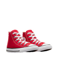 Converse scarpa sneakers da ragazzi in tela Chuck Taylor All Star HI 3J232C rosso