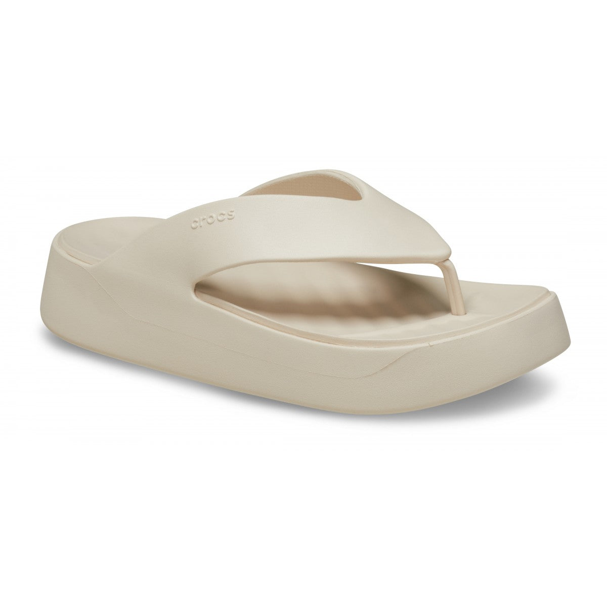 Crocs Getaway Platform Flip W 209410-STUC Sandalo Infradito Donna Stucco AVANTI