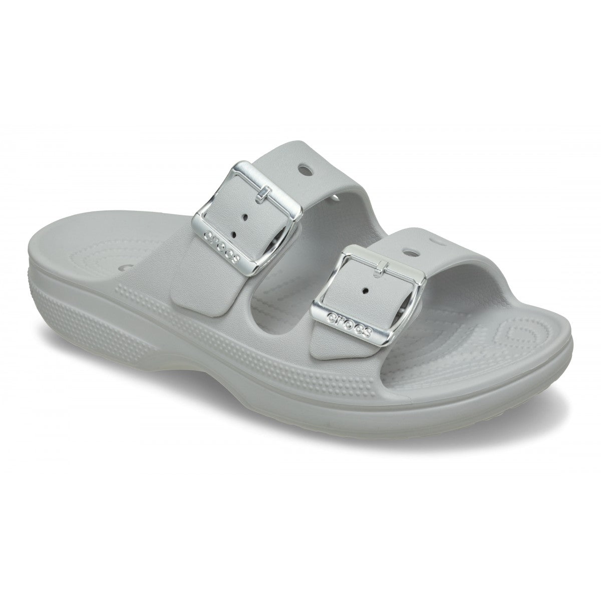 Crocs Saturday Metallic Buckle Sandal Donna 213316-1FT Atmosphere VISTA LATERALE AVANTI