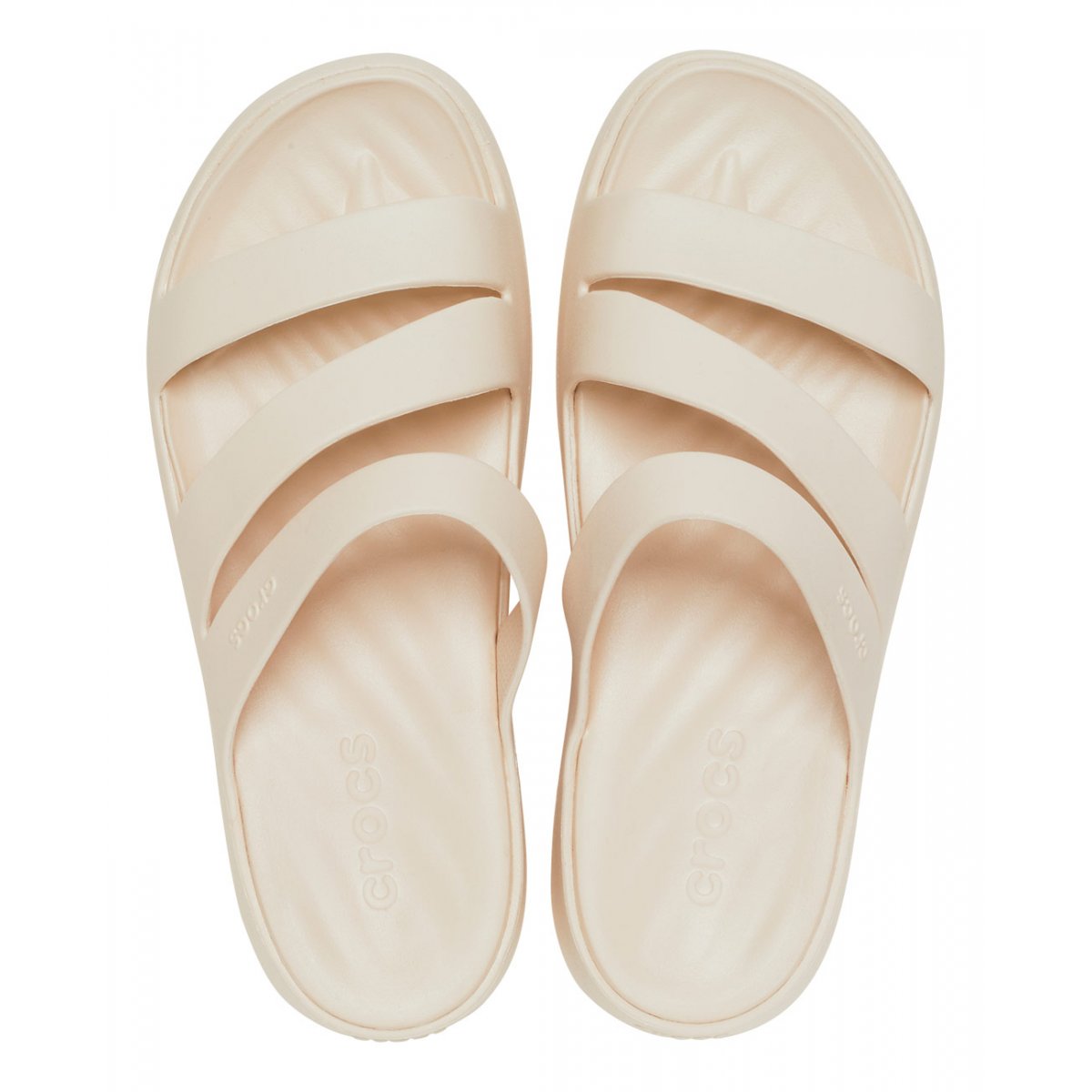 Crocs ciabatta da donna Getaway Strappy 209587-160 stucco