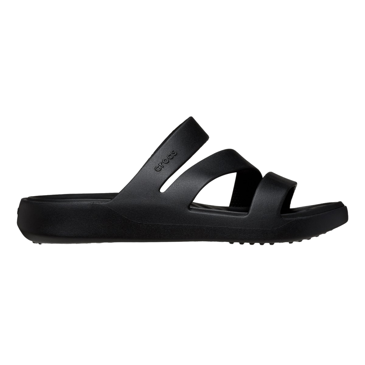 Crocs ciabatta sandalo Fuga Strappy da donna 209587-001 nero