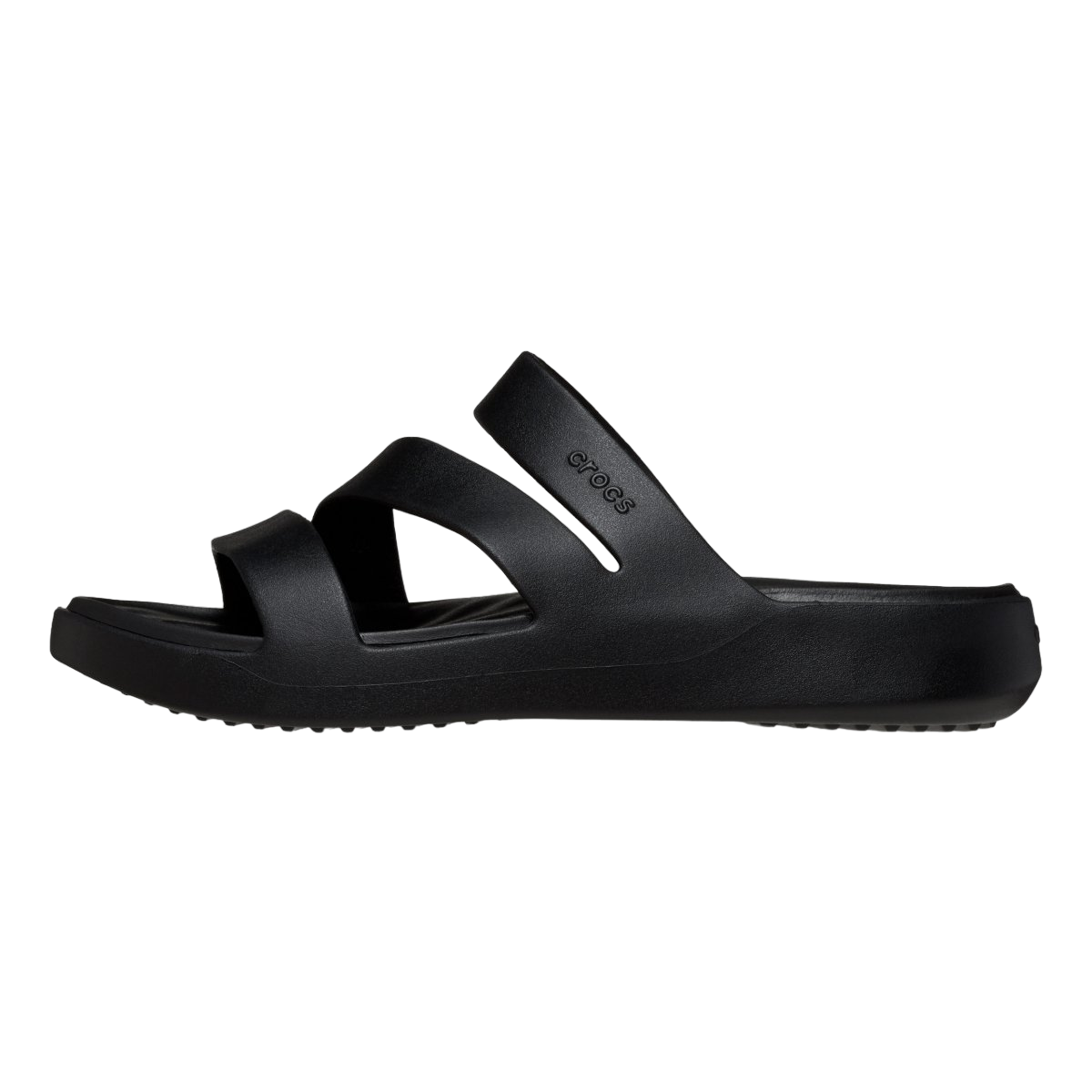 Crocs ciabatta sandalo Fuga Strappy da donna 209587-001 nero 2