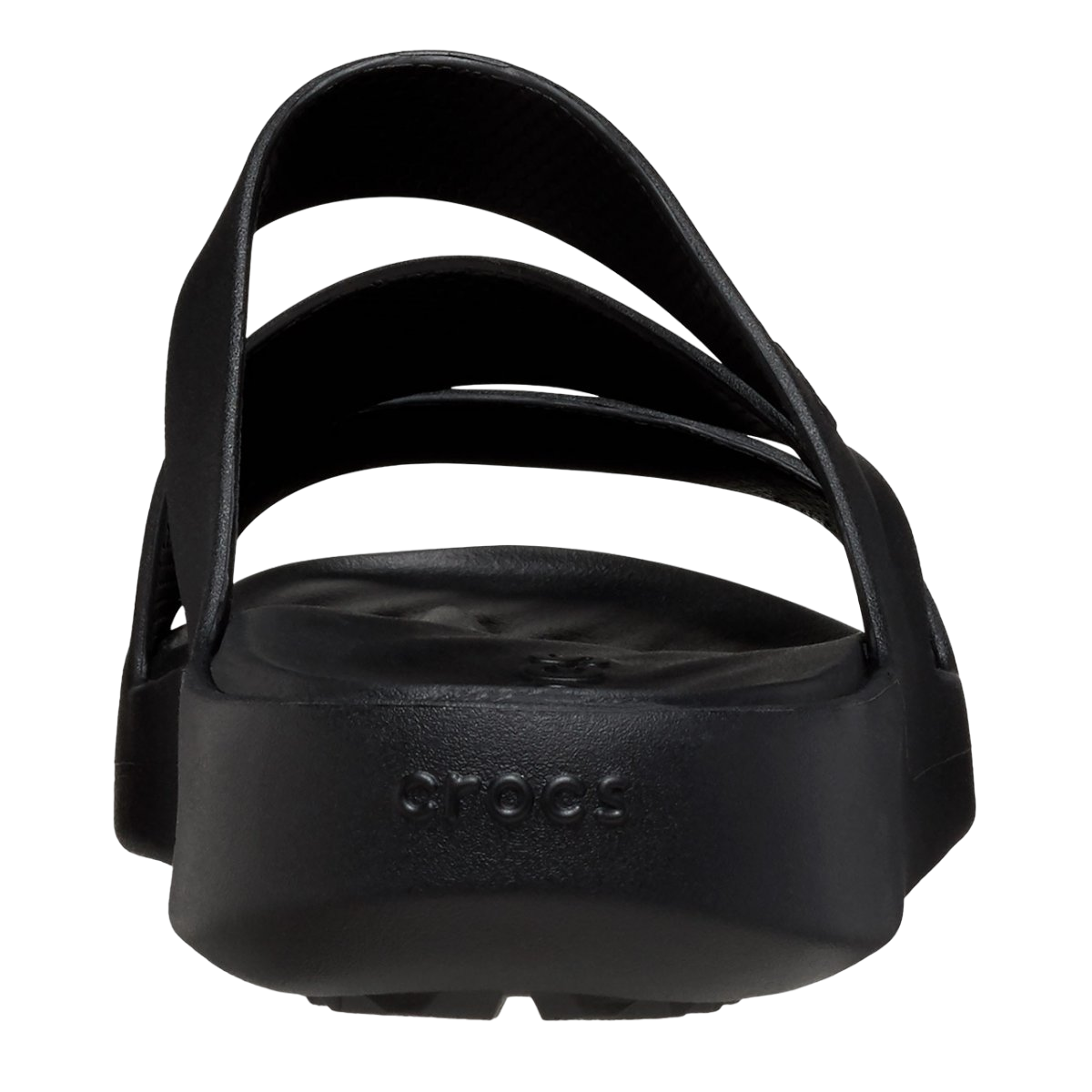 Crocs ciabatta sandalo Fuga Strappy da donna 209587-001 nero 4