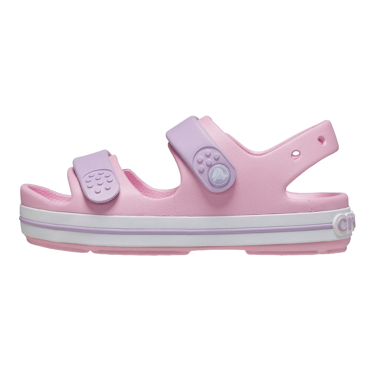 Crocs sandalo da bambina Crocband Cruiser 209423-84I rosa-lavanda 1