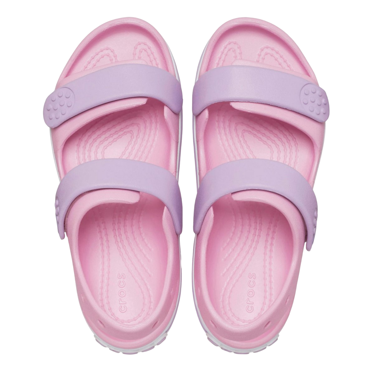 Crocs sandalo da bambina Crocband Cruiser 209423-84I rosa-lavanda 2