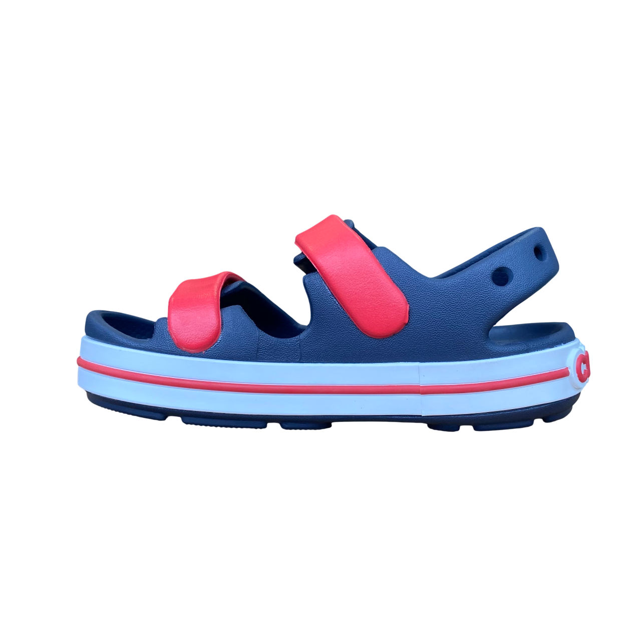 Crocs sandalo da bambino Crocband Cruiser 209423-4OT blu-rosso