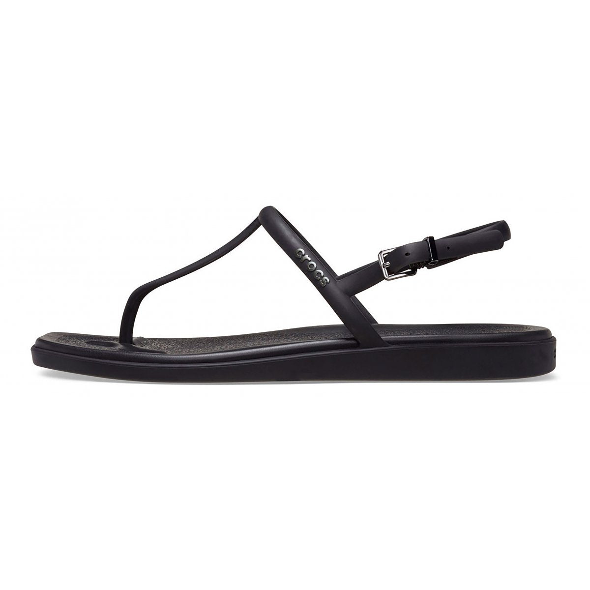 Crocs sandalo da donna Miami Thong 209793-001 black laterale sinistro