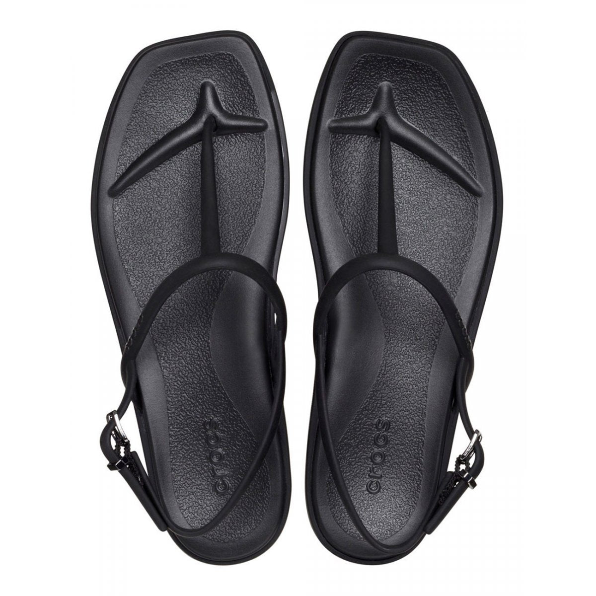 Crocs sandalo da donna Miami Thong 209793-001 black vista dall'alto