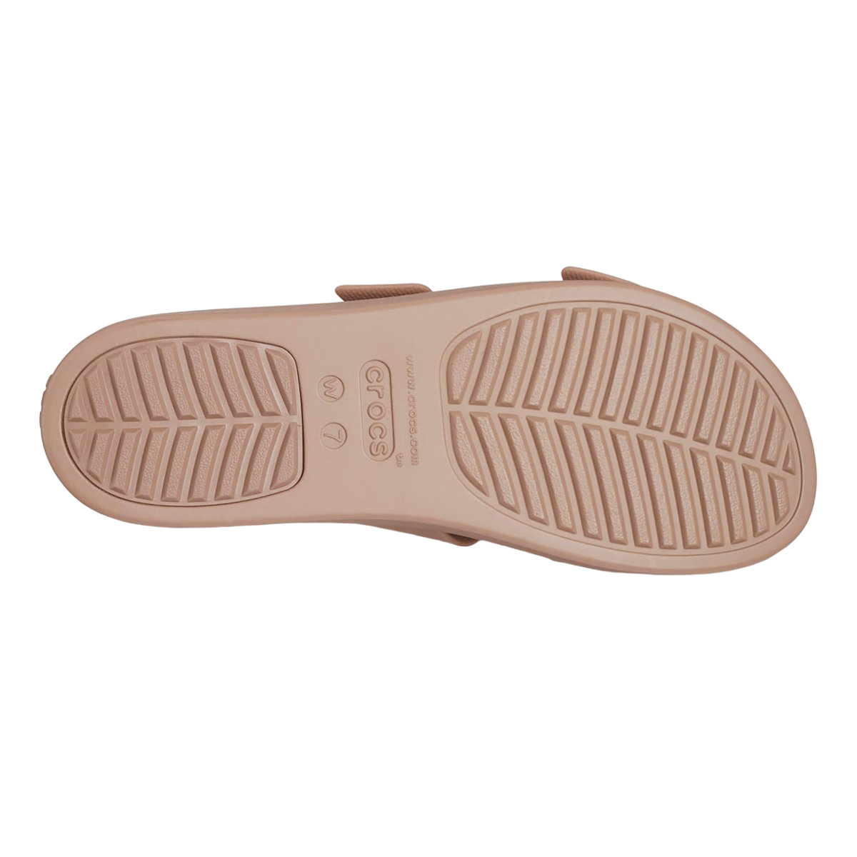 Crocs sandalo da donna con zeppa Brooklyn Buckle Low Wedge 207431-2Q9 latte 5