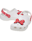 Crocs ciabatta sabot da bambina Disney Minnie Mouse 208710-WHRD bianco-rosso