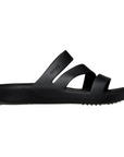 Crocs ciabatta sandalo Fuga Strappy da donna 209587-001 nero