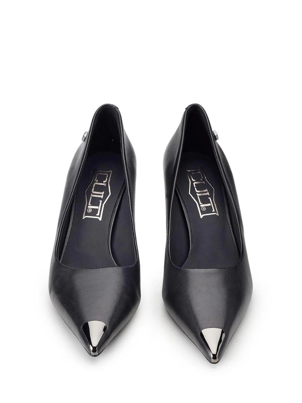 Cult Scarpe Donna Pumps Pink 4402 CLW440200 Nero – Pelle Premium, Tacco Elegante, Stile Audace frontale laterale punta