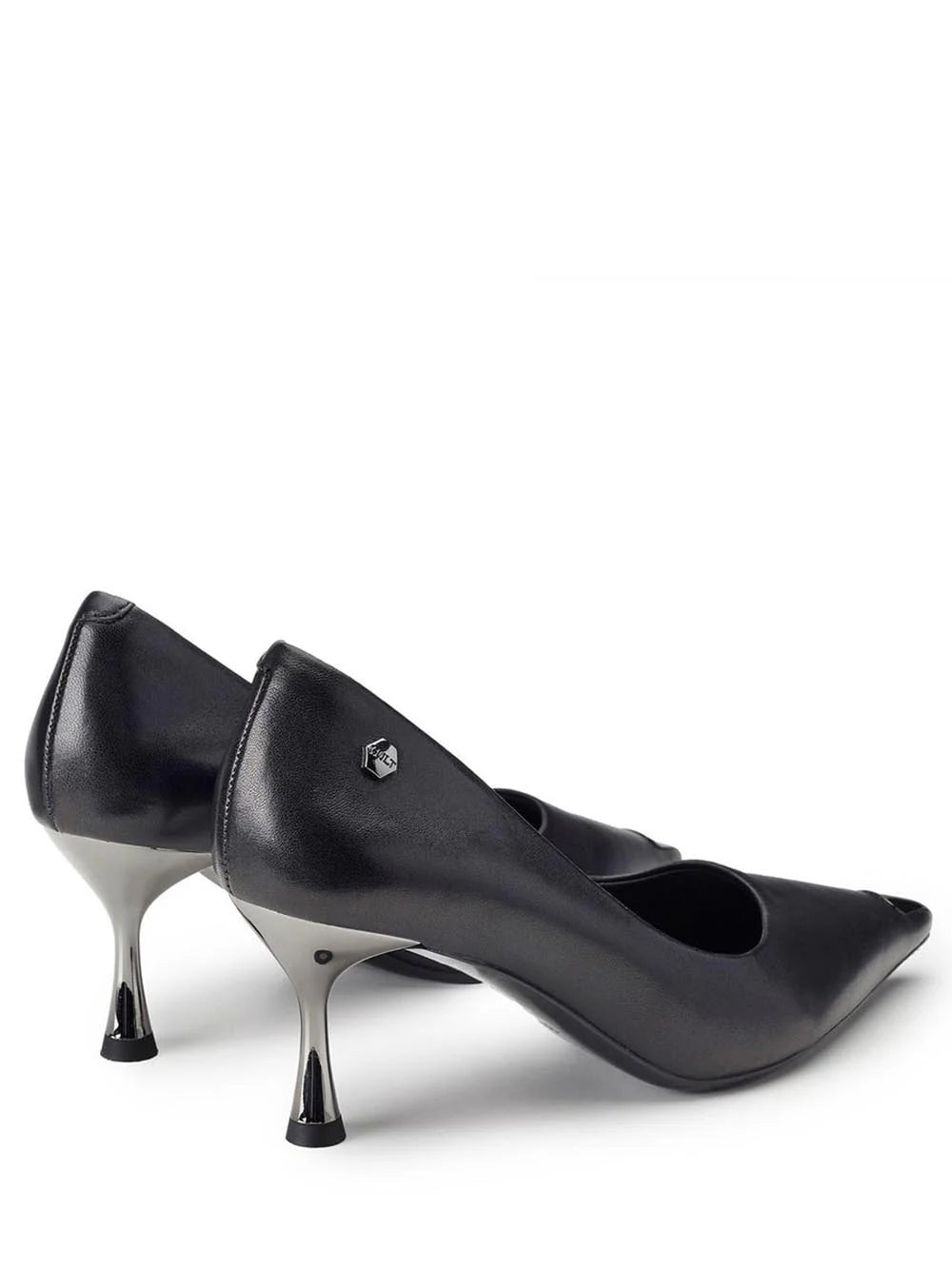 Cult Scarpe Donna Pumps Pink 4402 CLW440200 Nero – Pelle Premium, Tacco Elegante, Stile Audace frontale laterale punta posteriore
