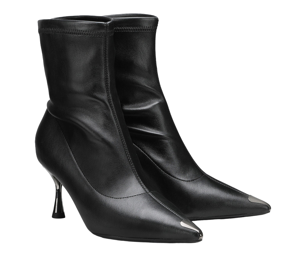 Cult Stivaletti Donna Pink 9954 Black – Pelle Premium, Tacco Audace, Urban Look laterale