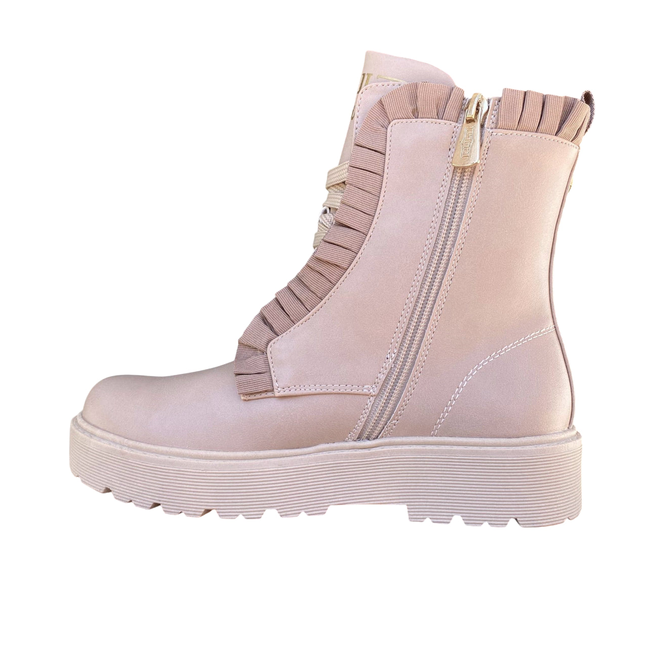 Cult Stivaletto T-388B Beige - Profilo Interno Borchie e Rouge