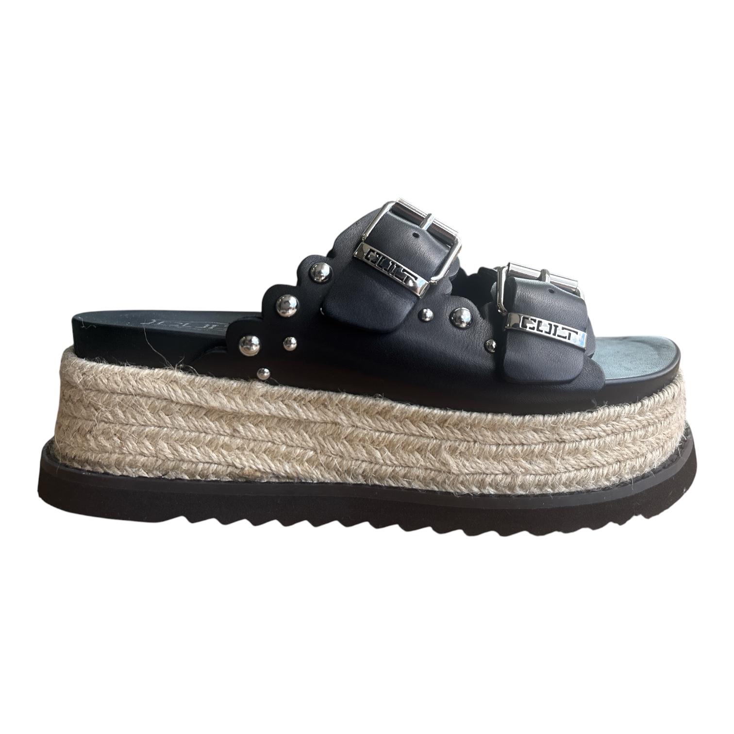 Cult sandalo con zeppa da donna Doja 4735 nero