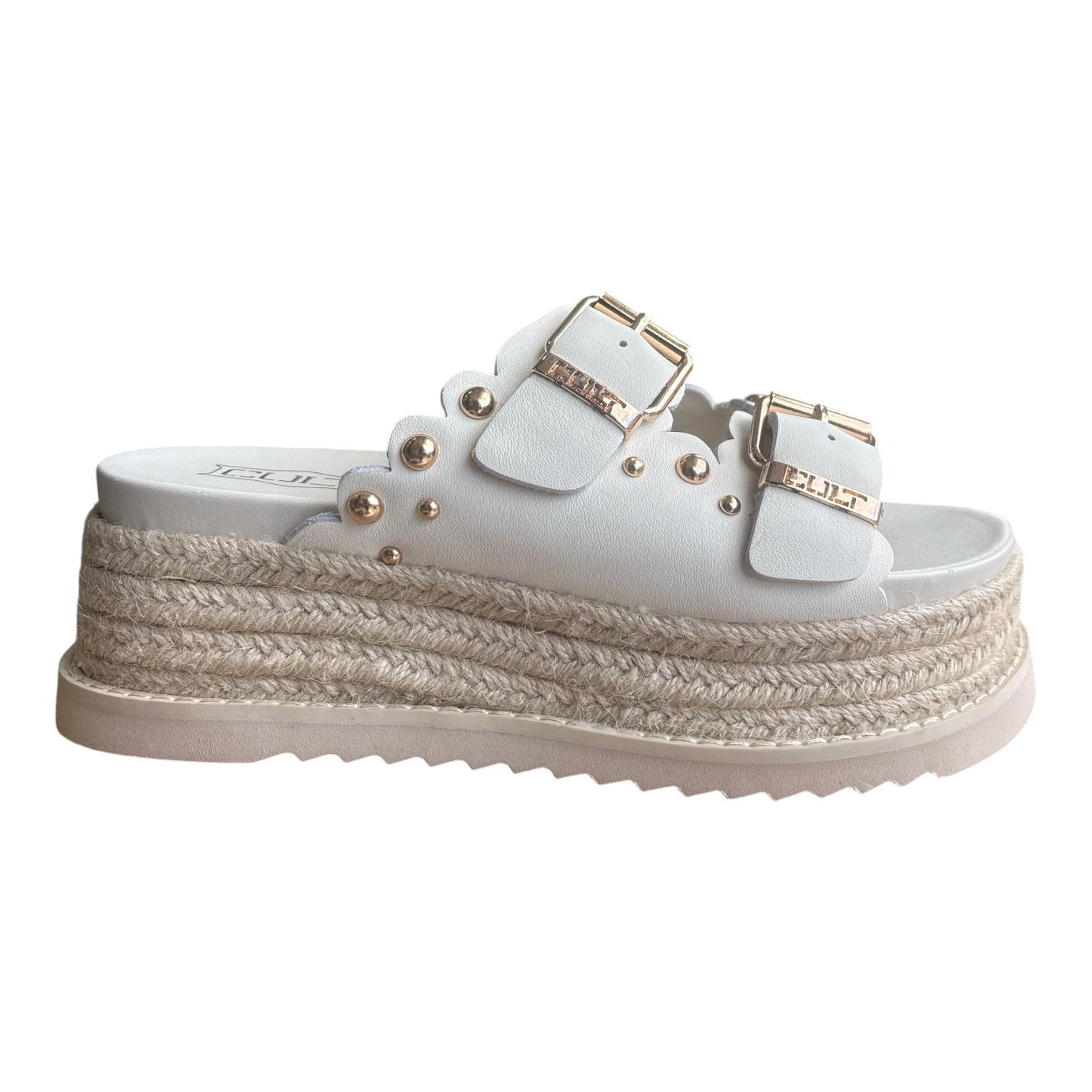 Cult sandalo da donna con zeppa Doja 4735 bianco