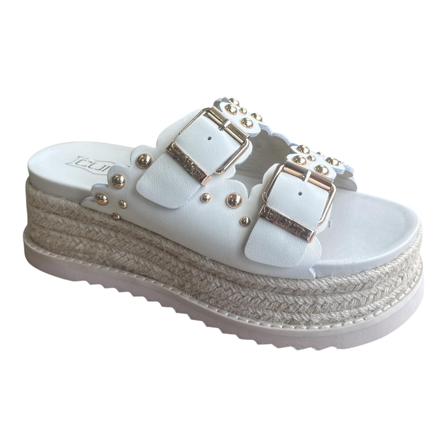 Cult sandalo da donna con zeppa Doja 4735 bianco