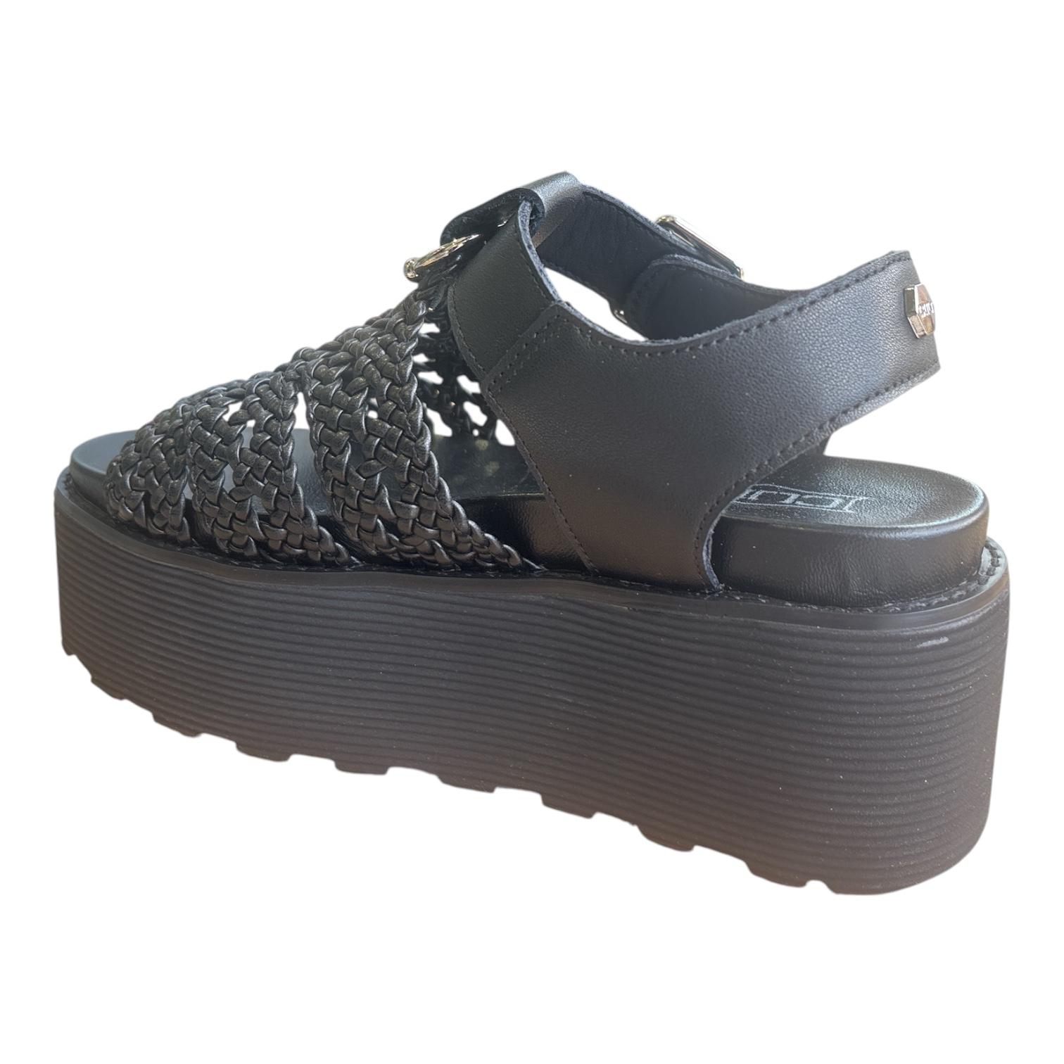 Cult sandalo da donna con zeppa Nancy 4749 nero