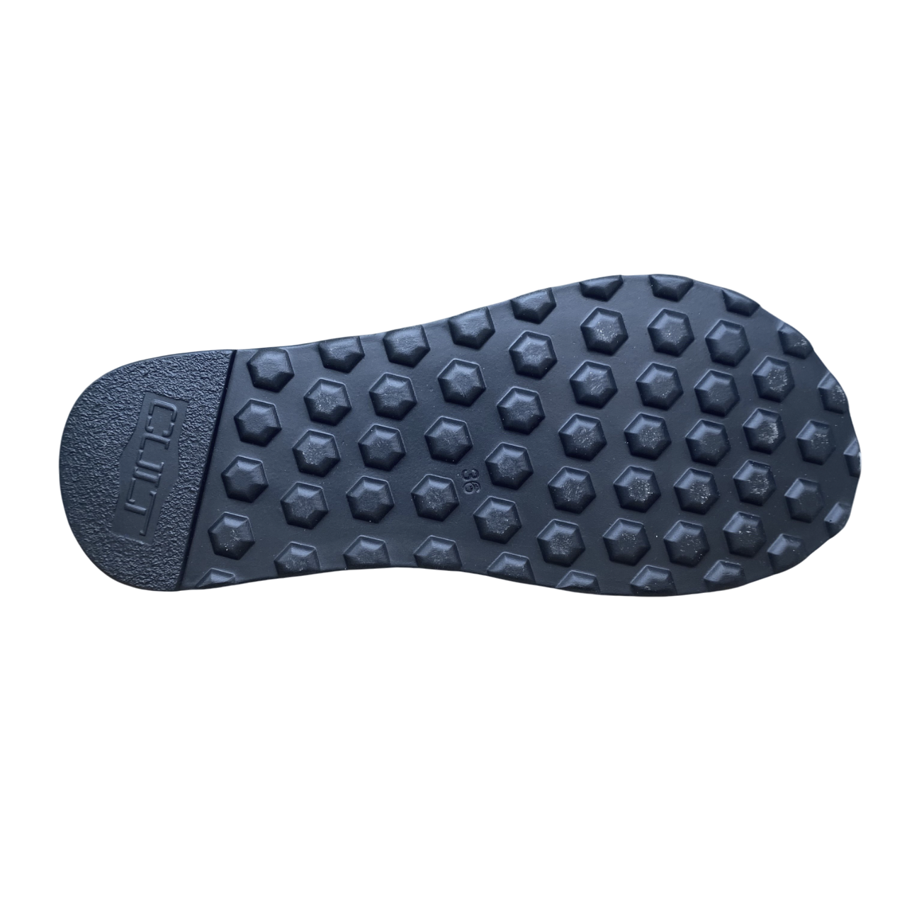 Cult sandalo da donna due fasce in pelle intrecciata impreziosite da fibbie in metallo con logo JANIS 4476 nero