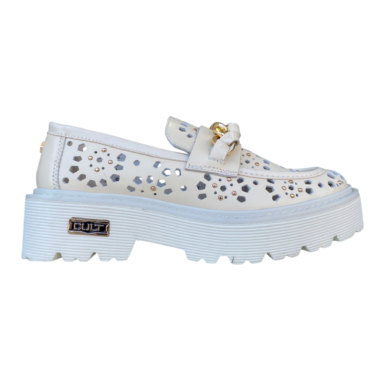 Cult scarpa mocassino da donna Slash 4447 panna