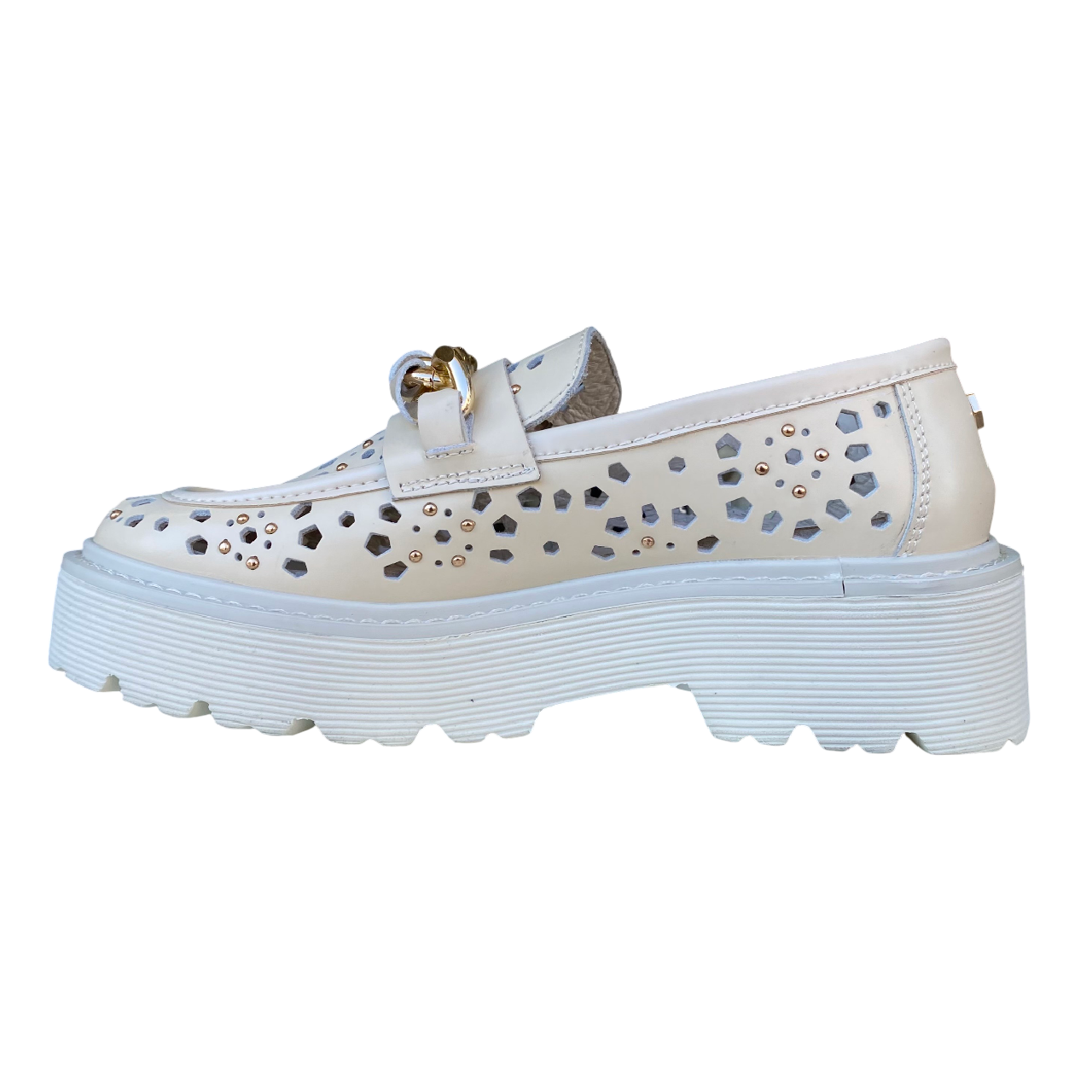 Cult scarpa mocassino da donna Slash 4447 panna