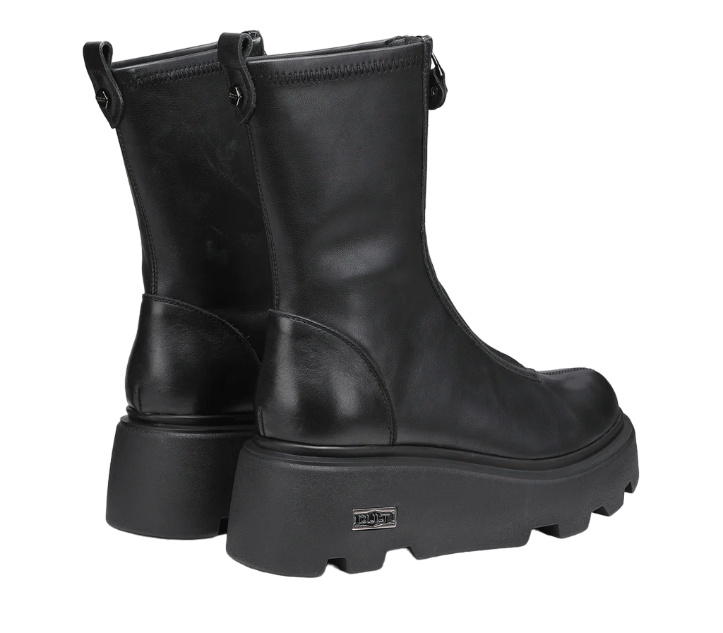 Cult stivaletto da donna con zip frontale e zeppa New Rock 3554 nero