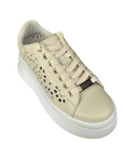 Cult scarpa sneakers con zeppa da donna Pearl 4425 beige