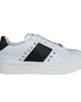 Cult scarpa sneakers da ragazza T-011 bianco-nero