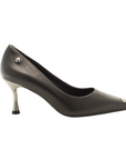 Cult scarpe pumps con tacco metallico e punta da donna Pink 4402 Low nero