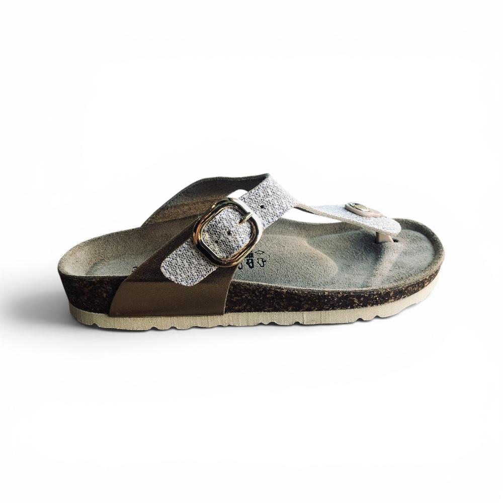 Goldstar Rafting sandalo infradito da ragazza GS830TLZ platino