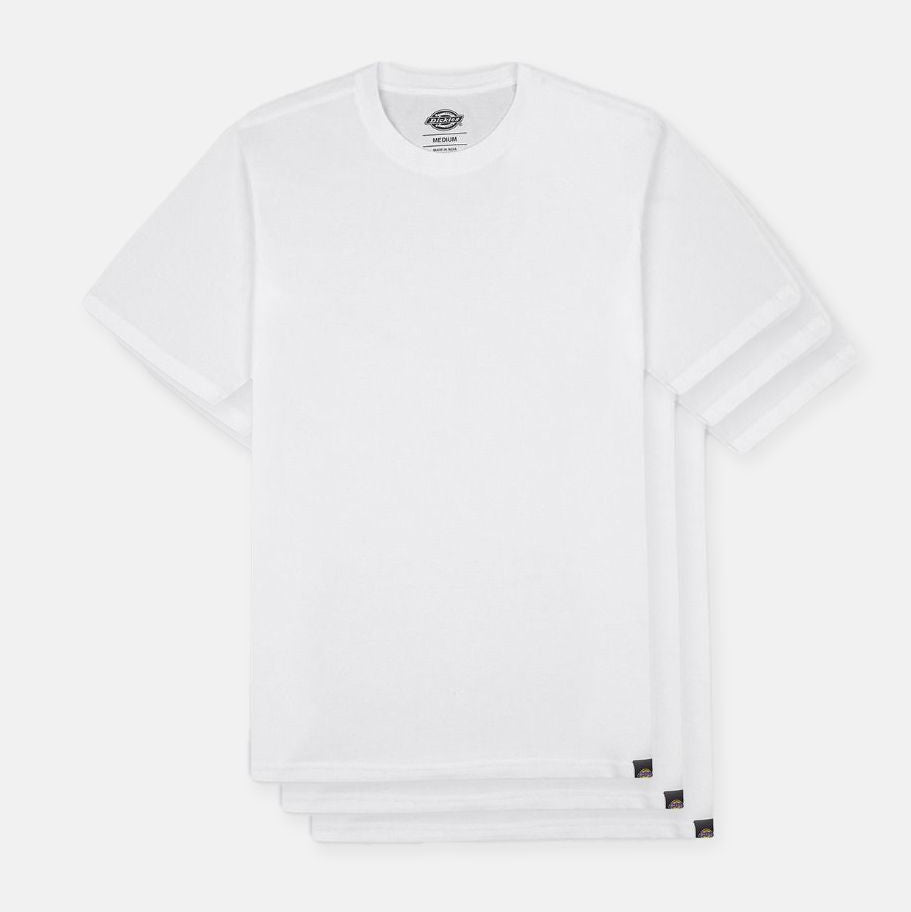 Dickies 3 Magliette maniche corte da uomo DK621091WHX1 bianco sportiamo 3
