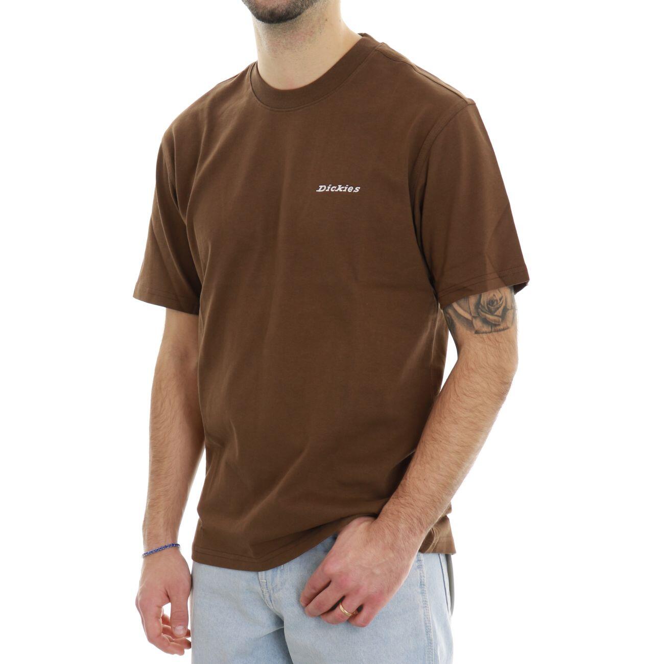 Dickies T-shirt di peso medio Loretto DK0A89EN0TB1 Marrone