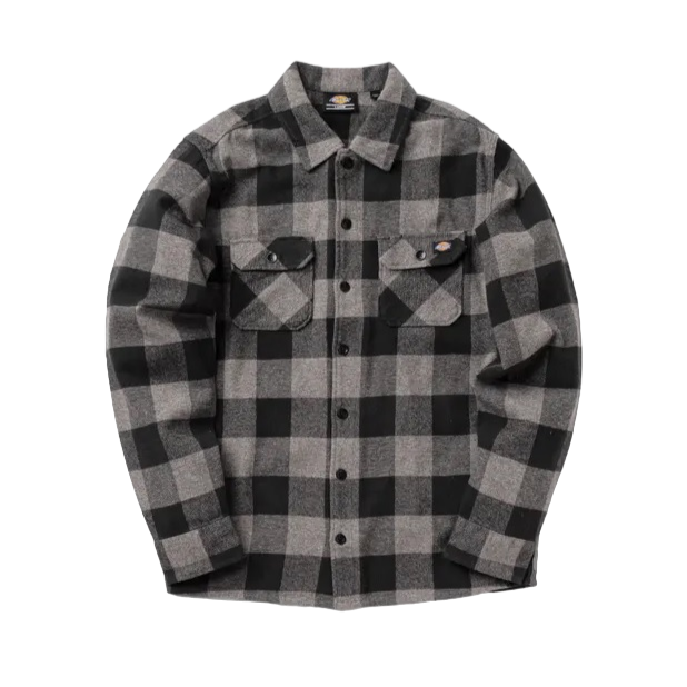 Dickies camica da adulto unisex in flanella di cotone New Sacramento DK0A4XDZGYM grigio