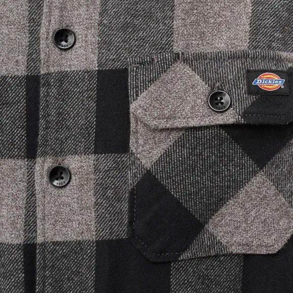 Dickies camica da adulto unisex in flanella di cotone New Sacramento DK0A4XDZGYM grigio particolare