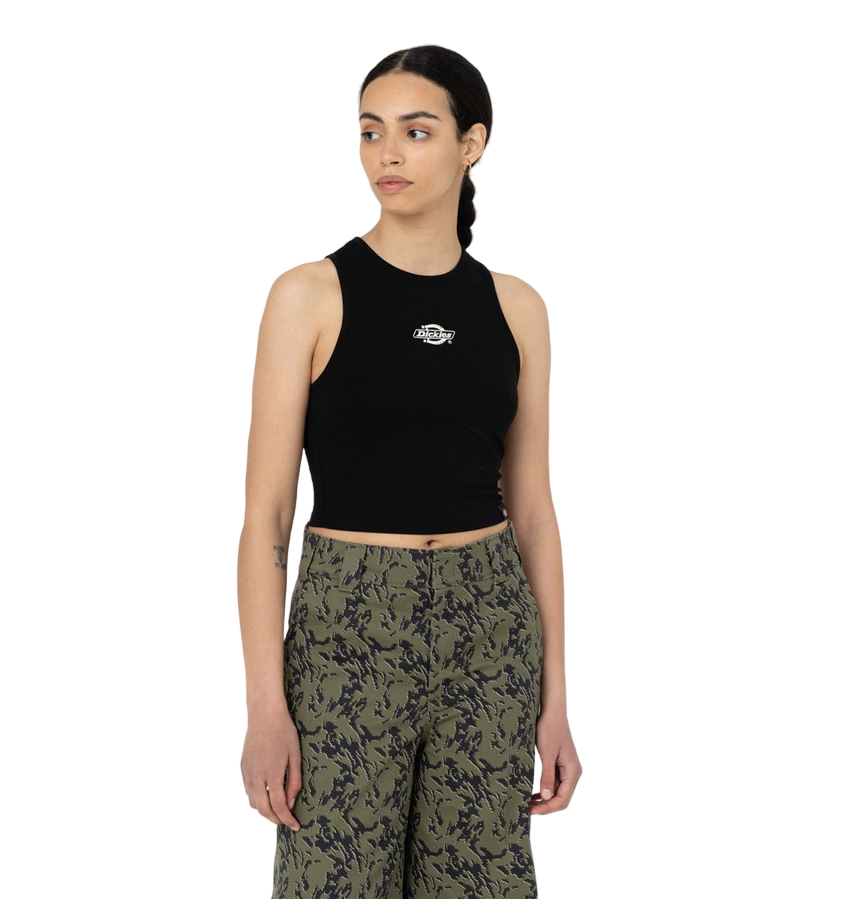 Dickies canotta da donna in cotone elasticizzato Powers DK0A4Y8DBLK1 nero