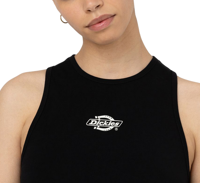 Dickies canotta da donna in cotone elasticizzato Powers DK0A4Y8DBLK1 nero sportiamo 1