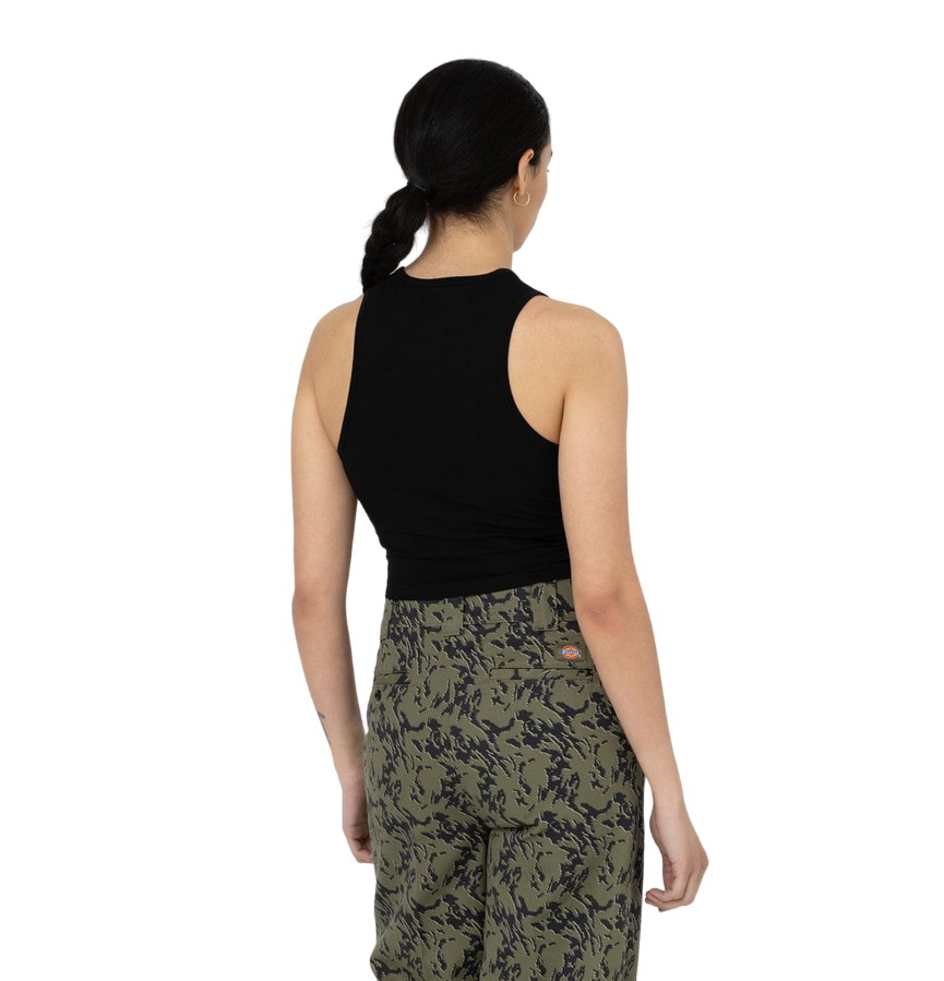Dickies canotta da donna in cotone elasticizzato Powers DK0A4Y8DBLK1 nero sportiamo 3