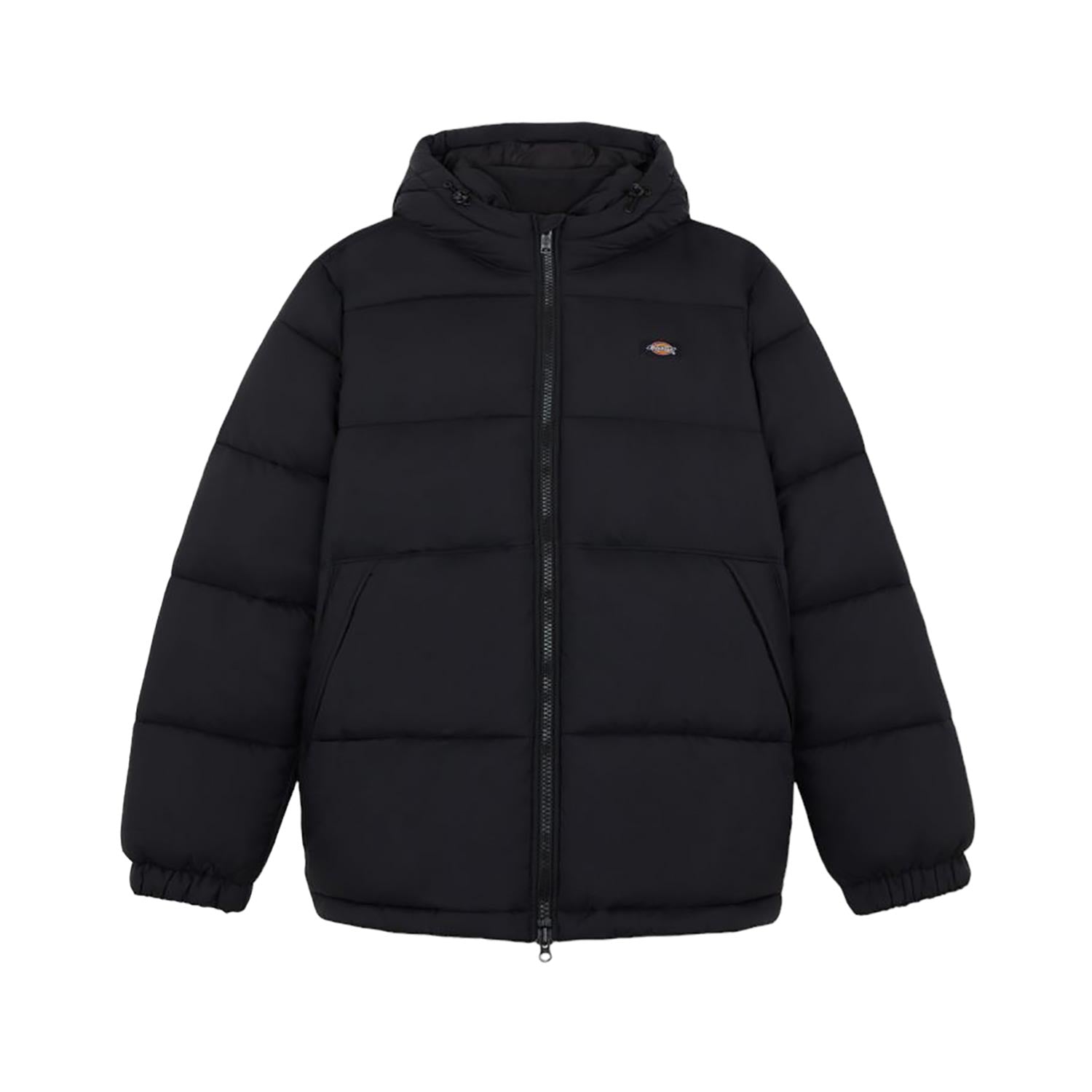 Dickies giacca a piumino da uomo con cappuccio Waldenburg DK0A4YEYBLK nero