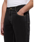 Dickies pantalone in jeans da uomo Garyville DK0A4XECRIN1 denim scuro