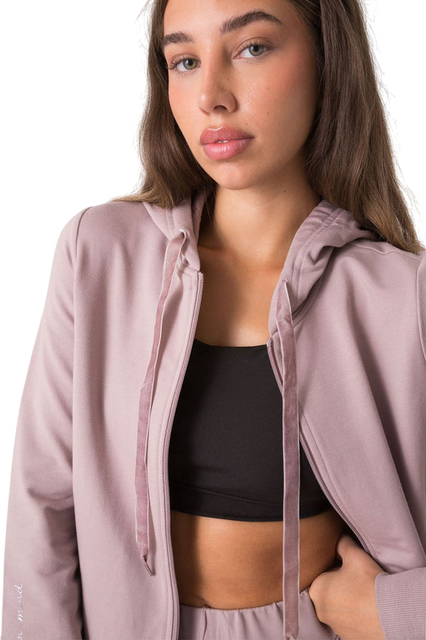 Dimensione Danza Giacca Full Zip Donna 39D180D90_VV00 Malva – Comfort Sportivo - dettaglio 