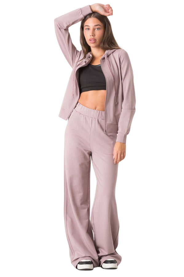 Dimensione Danza Giacca Full Zip Donna 39D180D90_VV00 Malva – Comfort Sportivo - fronte