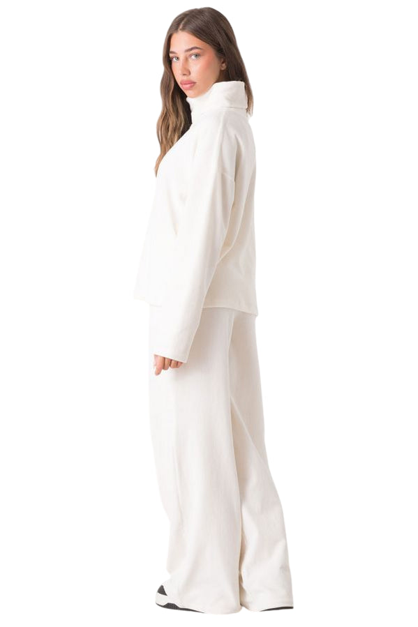 Dimensione Danza Lupetto Velluto a Coste Donna 39D270E86_1100 Bianco – Stile e Comfort - retro