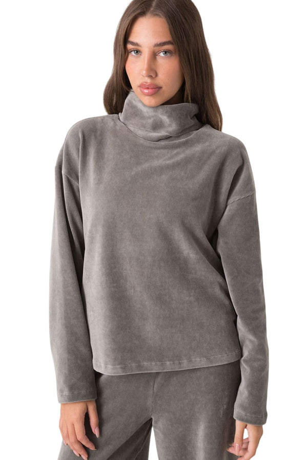 Dimensione Danza Lupetto Velluto a Coste Donna 39D270E86_9J00 Salvia – Stile e Comfort