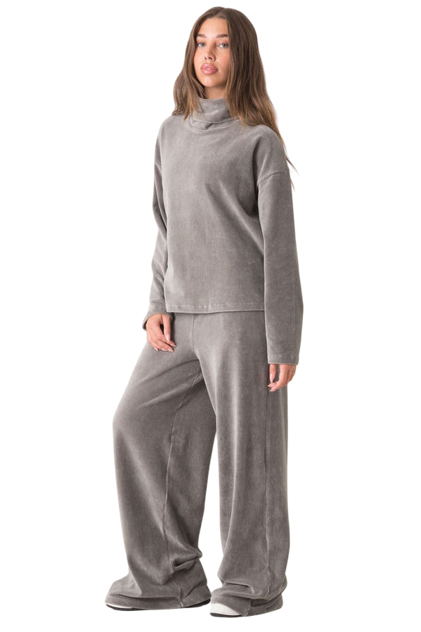 Dimensione Danza Lupetto Velluto a Coste Donna 39D270E86_9J00 Salvia – Stile e Comfort - frontale