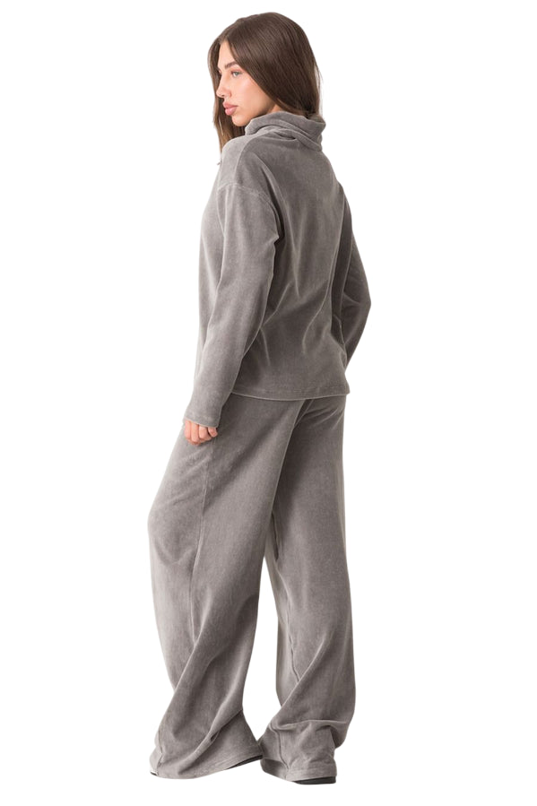 Dimensione Danza Lupetto Velluto a Coste Donna 39D270E86_9J00 Salvia – Stile e Comfort - retro 