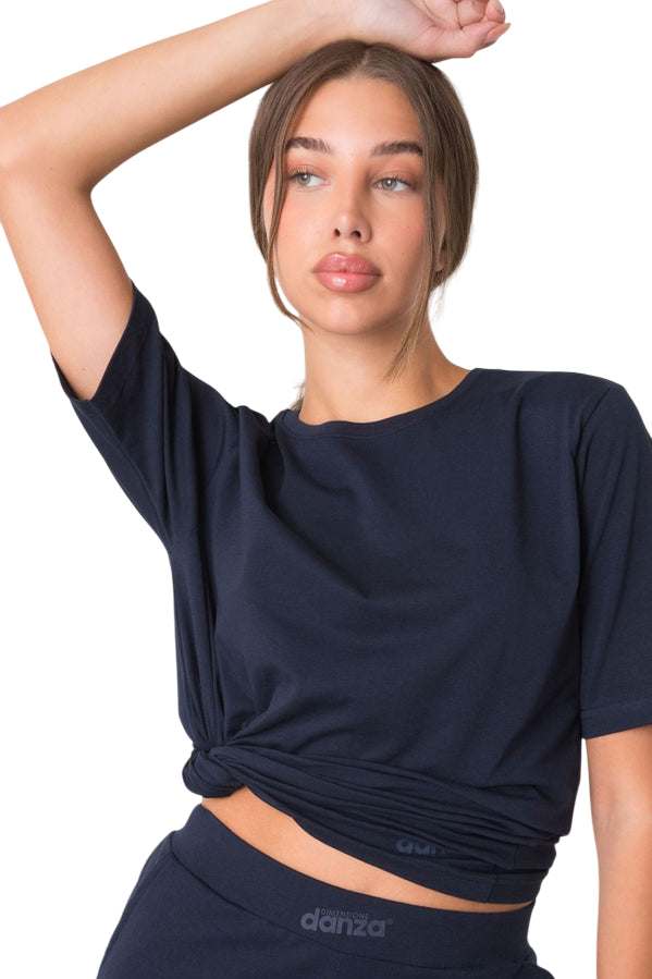 Dimensione Danza T-shirt Basic Jersey Stretch Donna 39D102J42_4000 Blu - dettaglio 